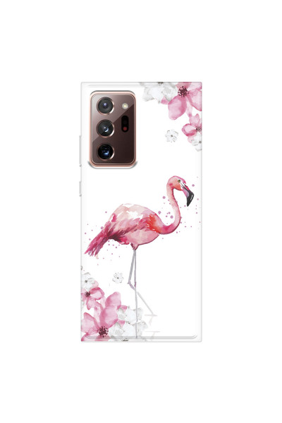 SAMSUNG - Galaxy Note20 Ultra - Soft Clear Case - Pink Tropes
