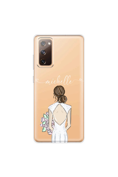 SAMSUNG - Galaxy S20 FE - Soft Clear Case - Bride To Be Brunette II.