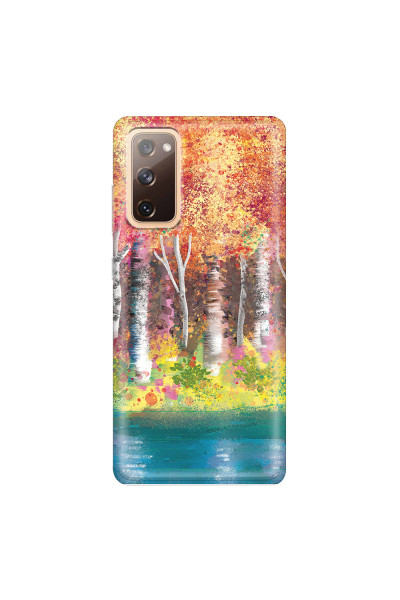 SAMSUNG - Galaxy S20 FE - Soft Clear Case - Calm Birch Trees