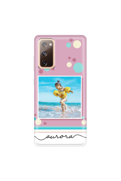 SAMSUNG - Galaxy S20 FE - Soft Clear Case - Cute Dots Photo Case
