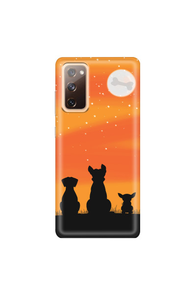 SAMSUNG - Galaxy S20 FE - Soft Clear Case - Dog's Desire Orange Sky