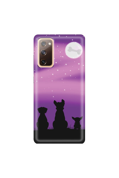 SAMSUNG - Galaxy S20 FE - Soft Clear Case - Dog's Desire Violet Sky