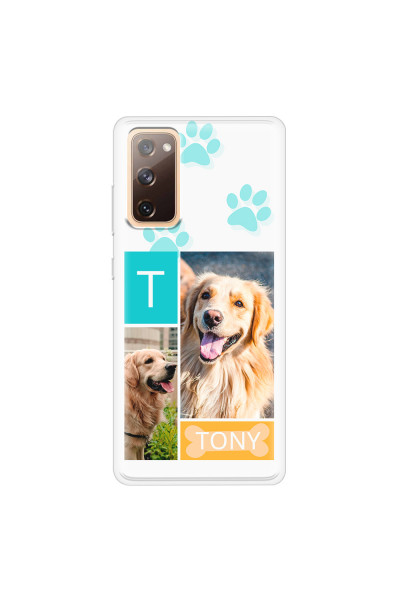 SAMSUNG - Galaxy S20 FE - Soft Clear Case - Dog Collage