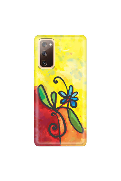 SAMSUNG - Galaxy S20 FE - Soft Clear Case - Flower in Picasso Style