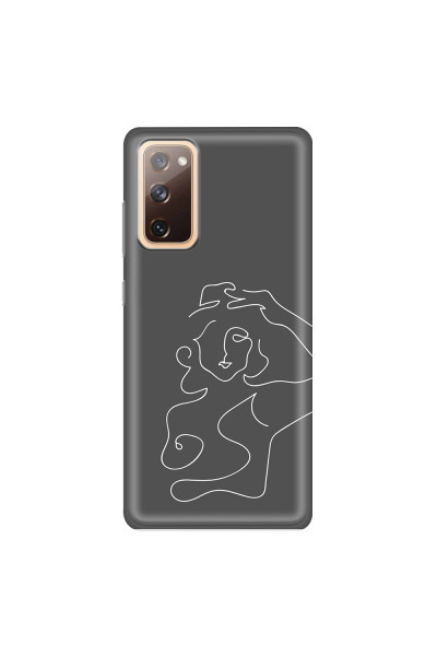 SAMSUNG - Galaxy S20 FE - Soft Clear Case - Grey Silhouette