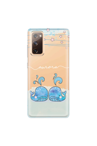 SAMSUNG - Galaxy S20 FE - Soft Clear Case - Little Whales White