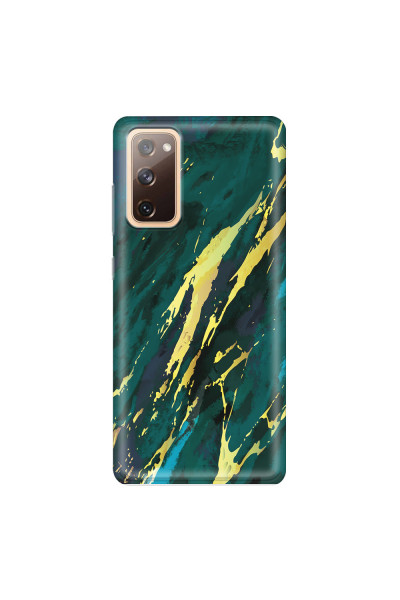 SAMSUNG - Galaxy S20 FE - Soft Clear Case - Marble Emerald Green