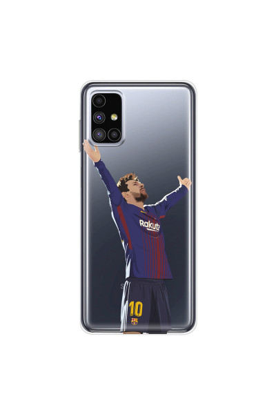SAMSUNG - Galaxy M51 - Soft Clear Case - For Barcelona Fans