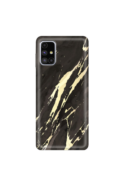 SAMSUNG - Galaxy M51 - Soft Clear Case - Marble Ivory Black