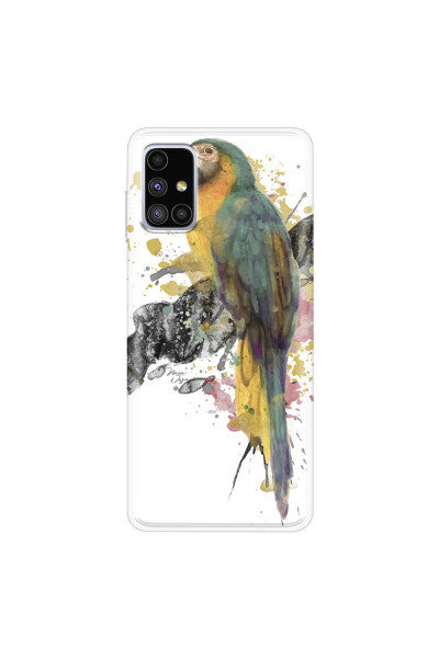 SAMSUNG - Galaxy M51 - Soft Clear Case - Parrot