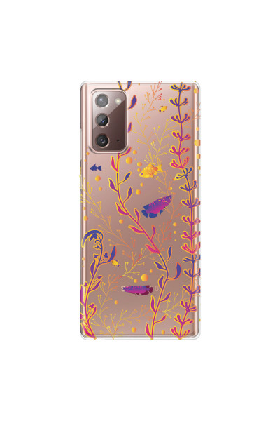 SAMSUNG - Galaxy Note20 - Soft Clear Case - Clear Underwater World
