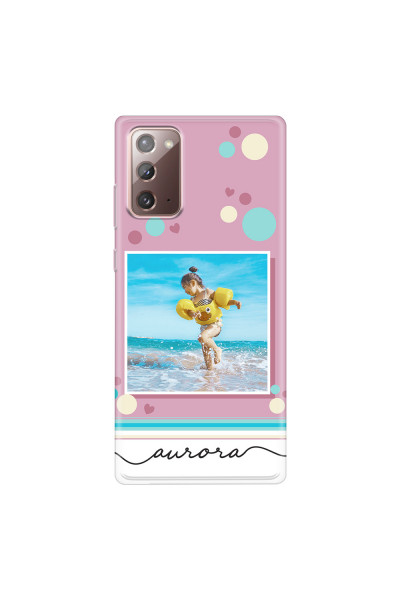 SAMSUNG - Galaxy Note20 - Soft Clear Case - Cute Dots Photo Case