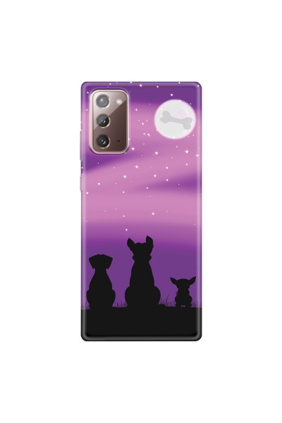 SAMSUNG - Galaxy Note20 - Soft Clear Case - Dog's Desire Violet Sky