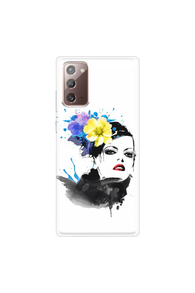 SAMSUNG - Galaxy Note20 - Soft Clear Case - Floral Beauty