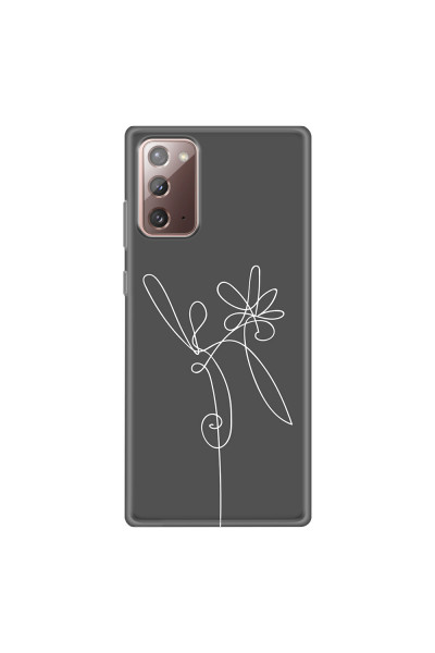 SAMSUNG - Galaxy Note20 - Soft Clear Case - Flower In The Dark