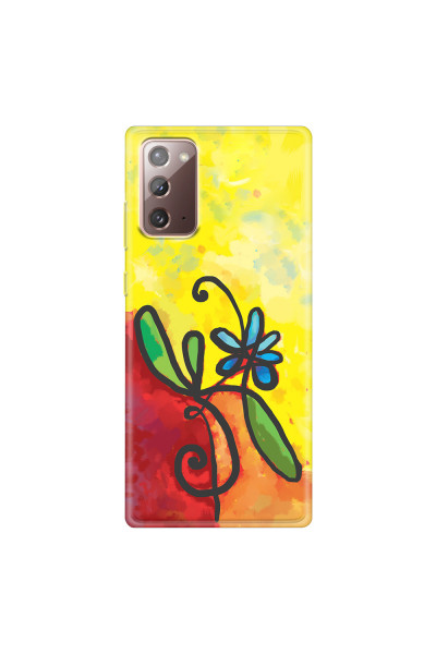 SAMSUNG - Galaxy Note20 - Soft Clear Case - Flower in Picasso Style