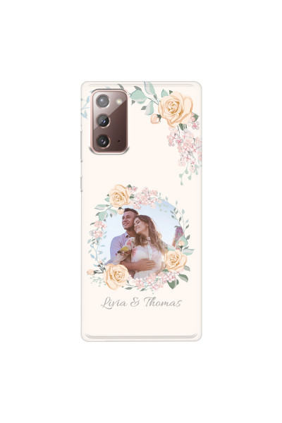SAMSUNG - Galaxy Note20 - Soft Clear Case - Frame Of Roses
