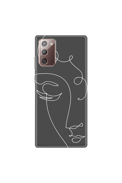 SAMSUNG - Galaxy Note20 - Soft Clear Case - Light Portrait in Picasso Style
