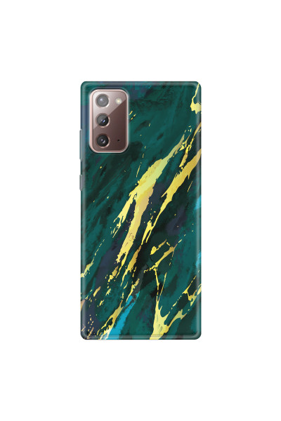 SAMSUNG - Galaxy Note20 - Soft Clear Case - Marble Emerald Green