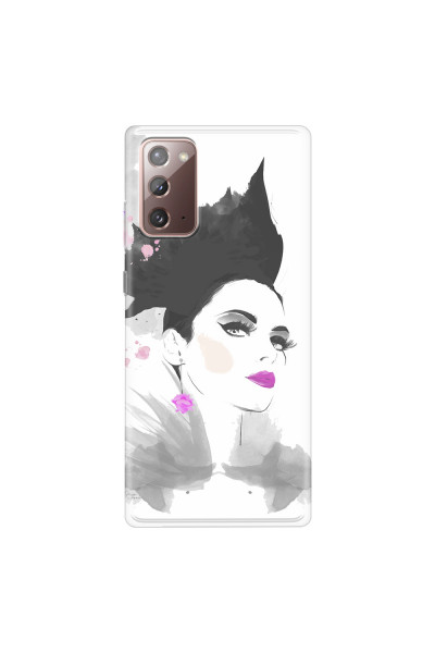 SAMSUNG - Galaxy Note20 - Soft Clear Case - Pink Lips