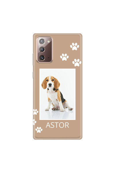SAMSUNG - Galaxy Note20 - Soft Clear Case - Puppy