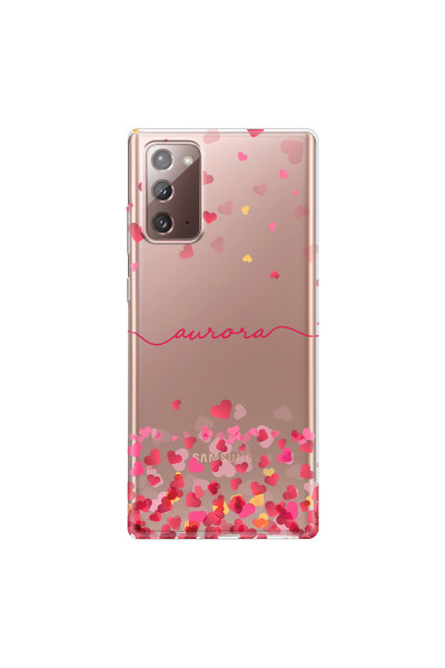 SAMSUNG - Galaxy Note20 - Soft Clear Case - Scattered Hearts