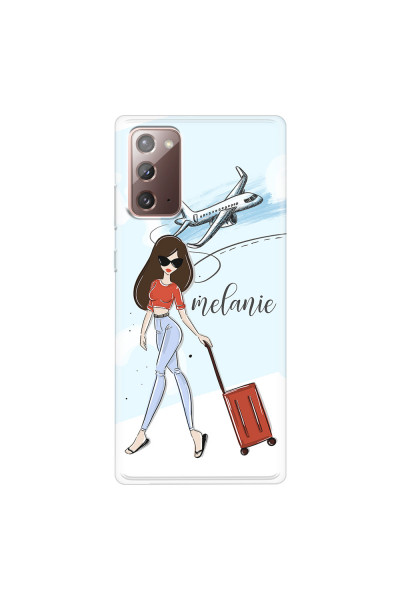 SAMSUNG - Galaxy Note20 - Soft Clear Case - Travelers Duo Brunette
