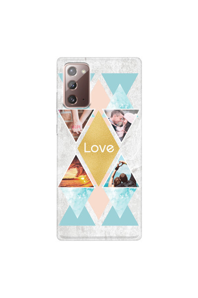SAMSUNG - Galaxy Note20 - Soft Clear Case - Triangle Love Photo