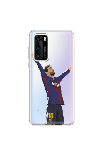 HUAWEI - P40 - Soft Clear Case - For Barcelona Fans