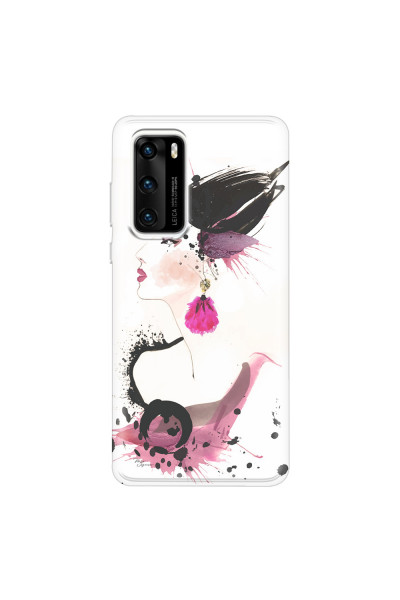 HUAWEI - P40 - Soft Clear Case - Japanese Style