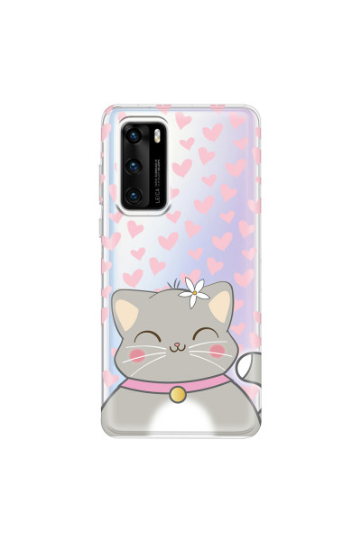HUAWEI - P40 - Soft Clear Case - Kitty