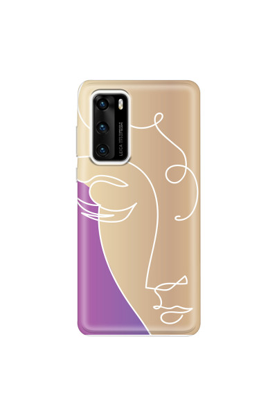 HUAWEI - P40 - Soft Clear Case - Miss Rose Gold
