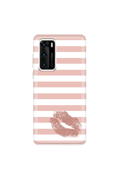 HUAWEI - P40 - Soft Clear Case - Pink Lipstick
