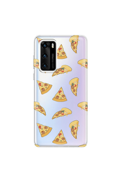 HUAWEI - P40 - Soft Clear Case - Pizza Phone Case
