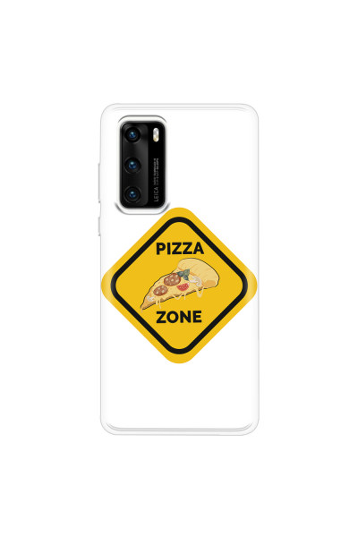 HUAWEI - P40 - Soft Clear Case - Pizza Zone Phone Case