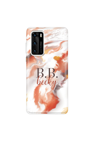 HUAWEI - P40 - Soft Clear Case - Streamflow Autumn Passion