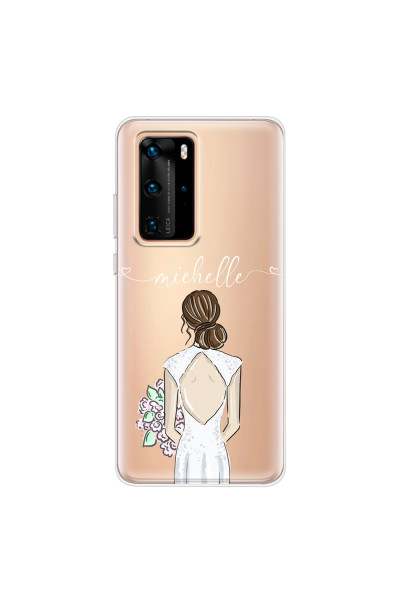 HUAWEI - P40 Pro - Soft Clear Case - Bride To Be Brunette II.