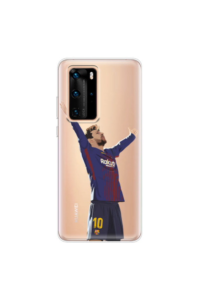 HUAWEI - P40 Pro - Soft Clear Case - For Barcelona Fans