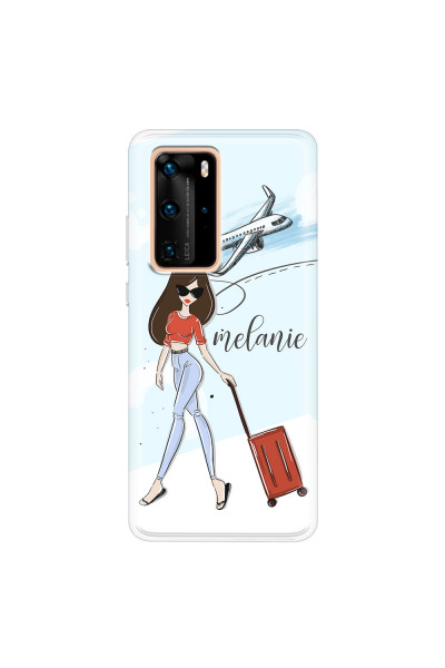 HUAWEI - P40 Pro - Soft Clear Case - Travelers Duo Brunette