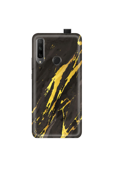 HONOR - Honor 9X - Soft Clear Case - Marble Castle Black
