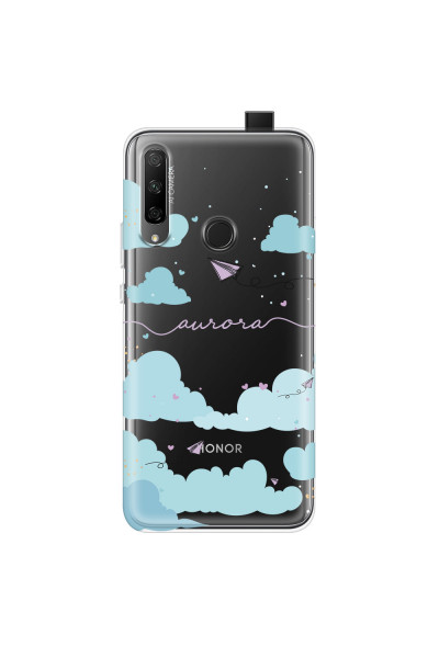 HONOR - Honor 9X - Soft Clear Case - Up in the Clouds Purple
