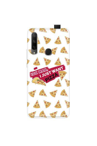 HONOR - Honor 9X - Soft Clear Case - Want Pizza Men Phone Case