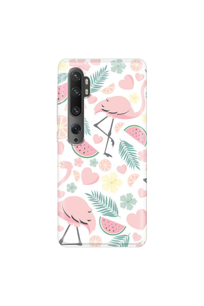 XIAOMI - Mi Note 10 / 10 Pro - Soft Clear Case - Tropical Flamingo III