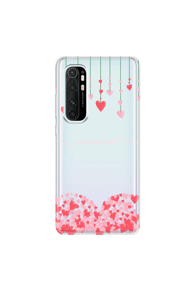 XIAOMI - Mi Note 10 Lite - Soft Clear Case - Love Hearts Strings Pink