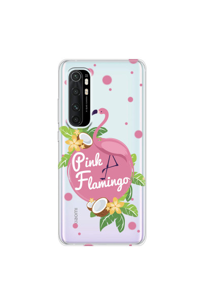 XIAOMI - Mi Note 10 Lite - Soft Clear Case - Pink Flamingo
