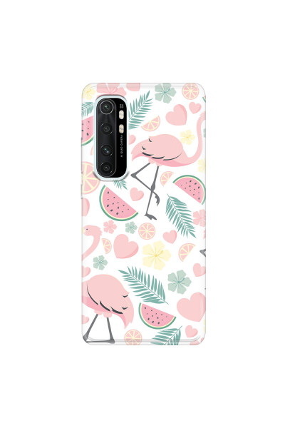 XIAOMI - Mi Note 10 Lite - Soft Clear Case - Tropical Flamingo III