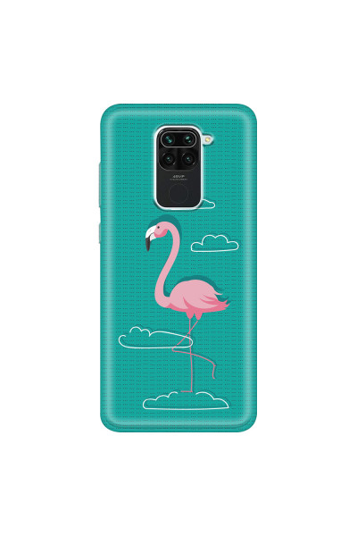 XIAOMI - Redmi Note 9 - Soft Clear Case - Cartoon Flamingo
