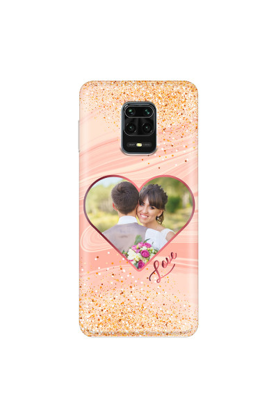 XIAOMI - Redmi Note 9 Pro / Note 9S - Soft Clear Case - Glitter Love Heart Photo