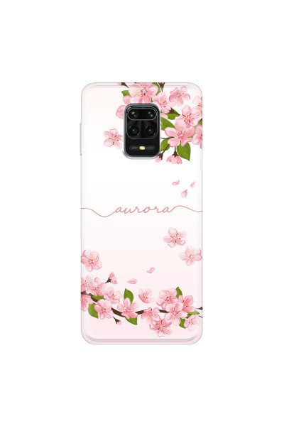 XIAOMI - Redmi Note 9 Pro / Note 9S - Soft Clear Case - Sakura Handwritten