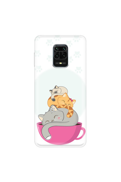 XIAOMI - Redmi Note 9 Pro / Note 9S - Soft Clear Case - Sleep Tight Kitty